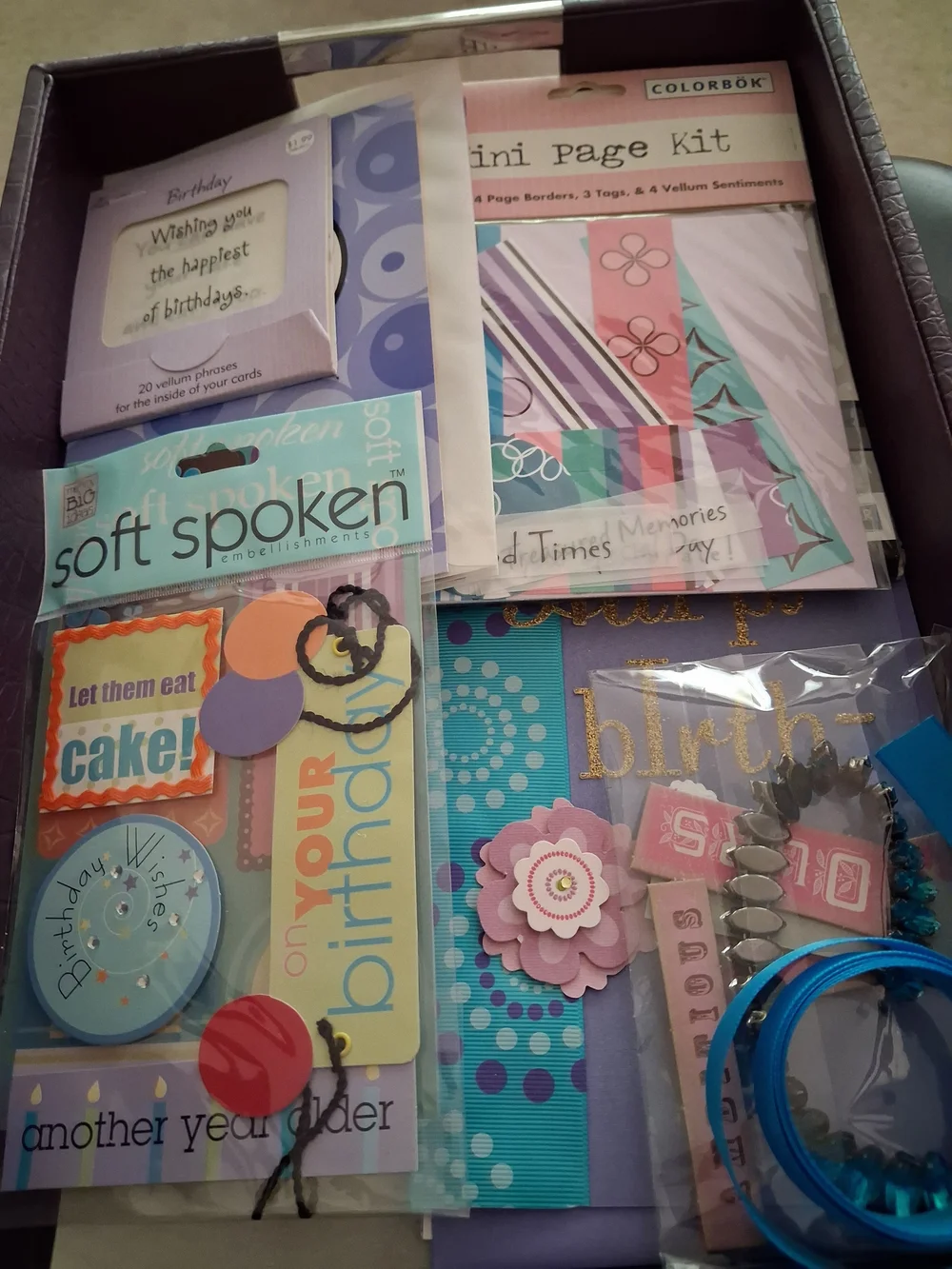 Birthday Embellishments - Multi-Color Party Stickers